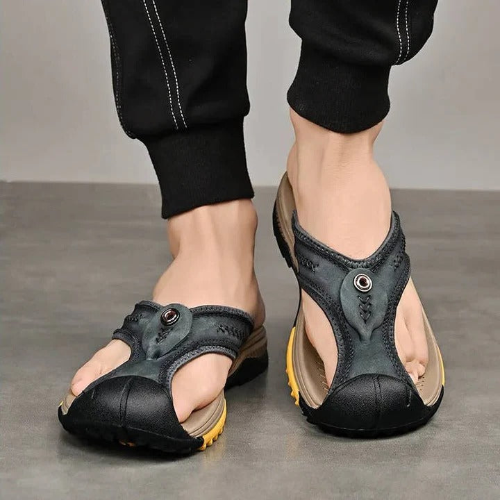 Ultra-Lite Thong Sandal and Water Resistant and Lightweight Toe Flip Flops for Men