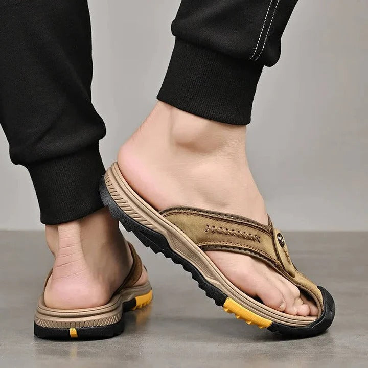 Ultra-Lite Thong Sandal and Water Resistant and Lightweight Toe Flip Flops for Men