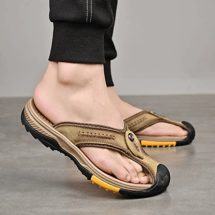 Ultra-Lite Thong Sandal and Water Resistant and Lightweight Toe Flip Flops for Men