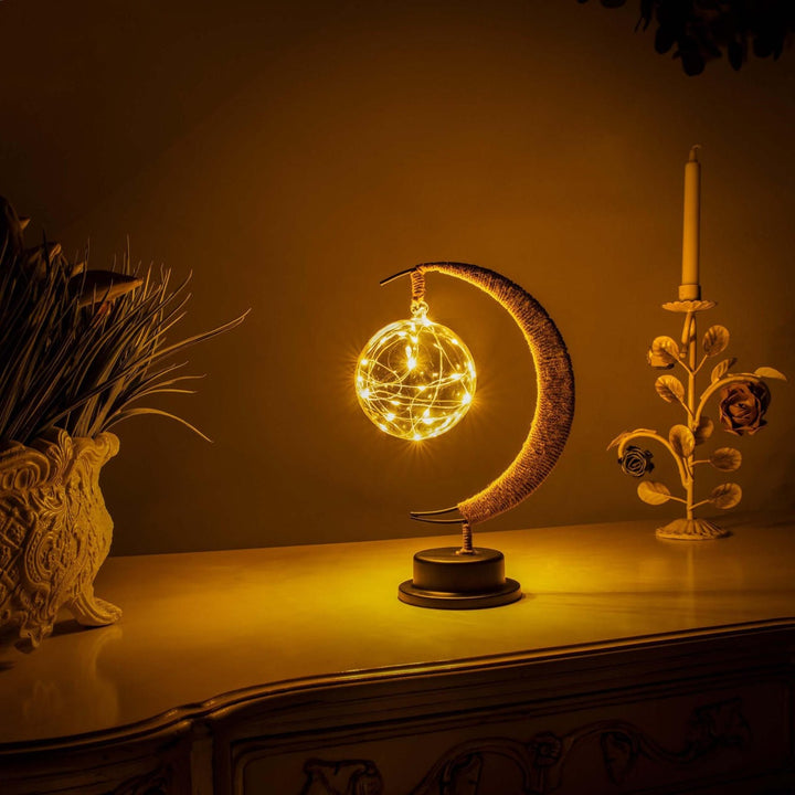 Realistic Moon Orb, Precision Detailed Celestial Lamp