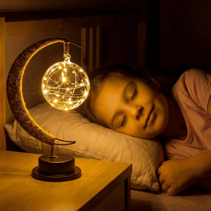 Realistic Moon Orb, Precision Detailed Celestial Lamp