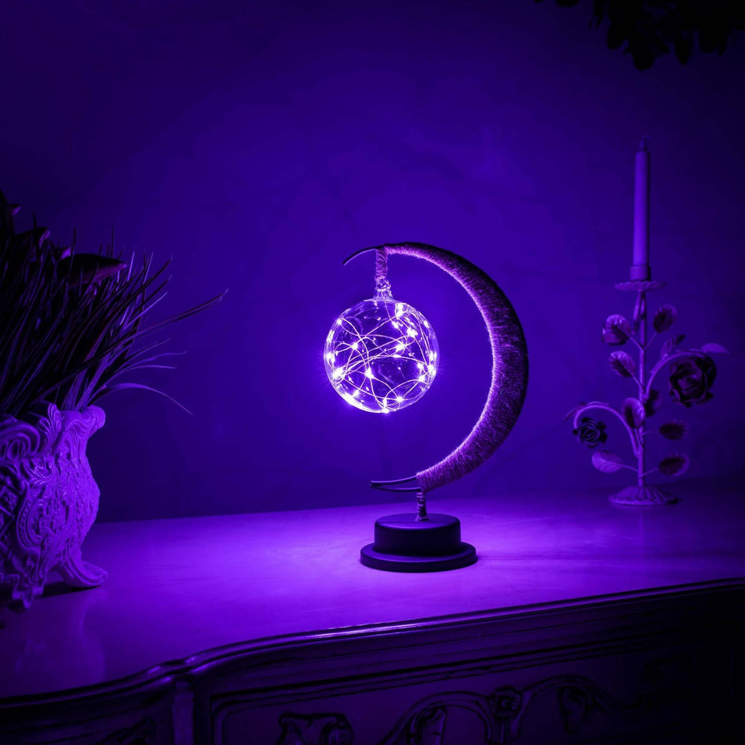 Realistic Moon Orb, Precision Detailed Celestial Lamp