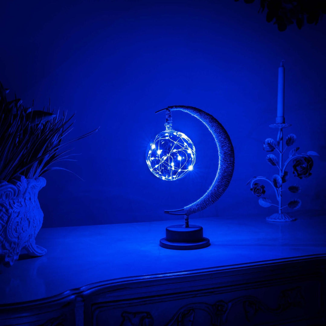 Realistic Moon Orb, Precision Detailed Celestial Lamp