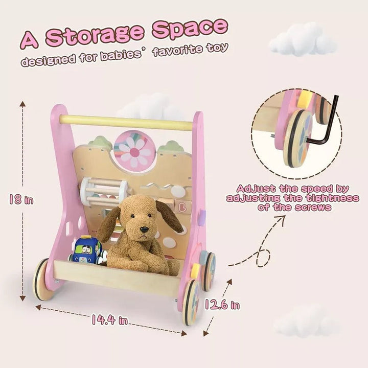 Toddler Skill Center and Wooden Activity Walker