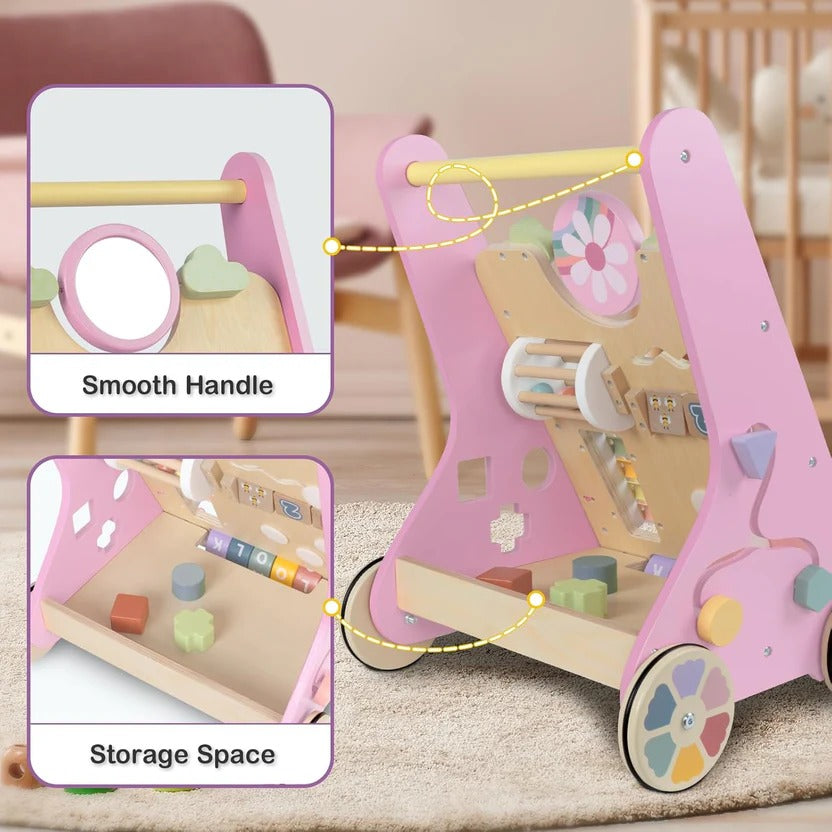 Toddler Skill Center and Wooden Activity Walker