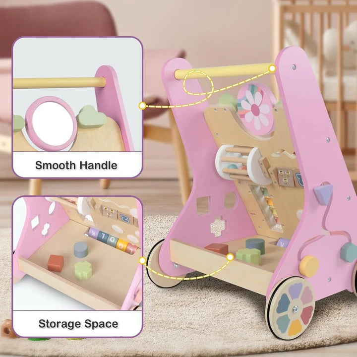 Toddler Skill Center and Wooden Activity Walker