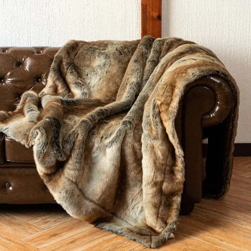 Faux Fur Blanket and Chic Plush Throw