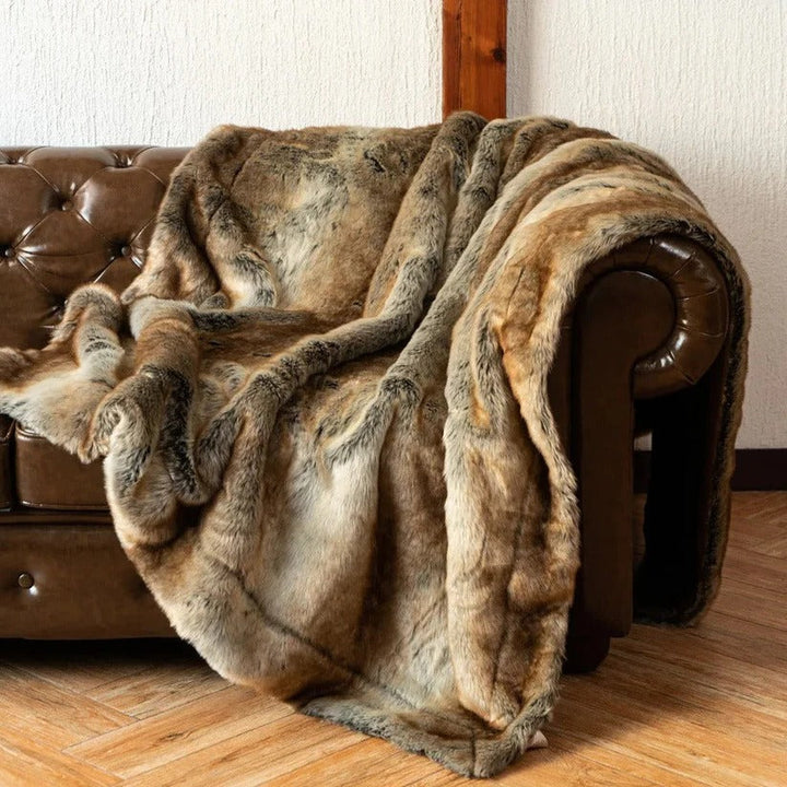 Faux Fur Blanket and Chic Plush Throw