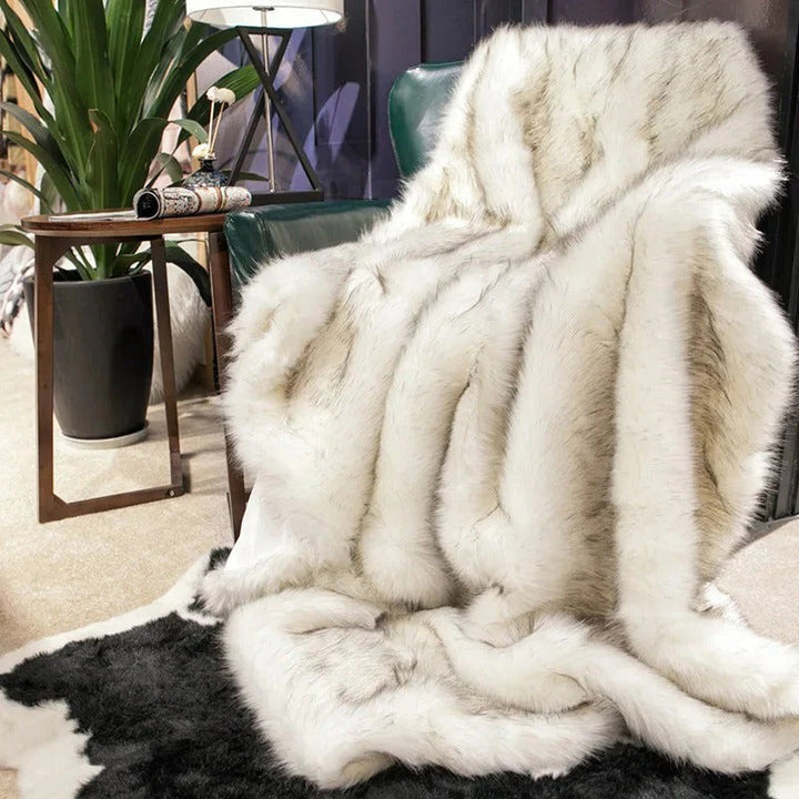 Faux Fur Blanket and Chic Plush Throw