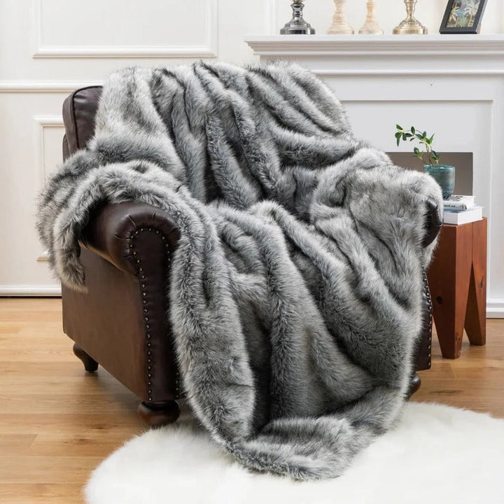 Faux Fur Blanket and Chic Plush Throw