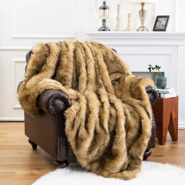 Faux Fur Blanket and Chic Plush Throw