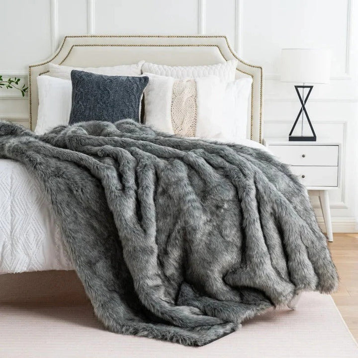 Faux Fur Blanket and Chic Plush Throw