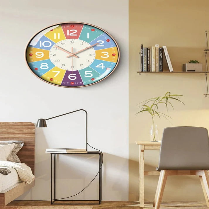 Quiet Nursery Clock and Muted Childrens Timepiece