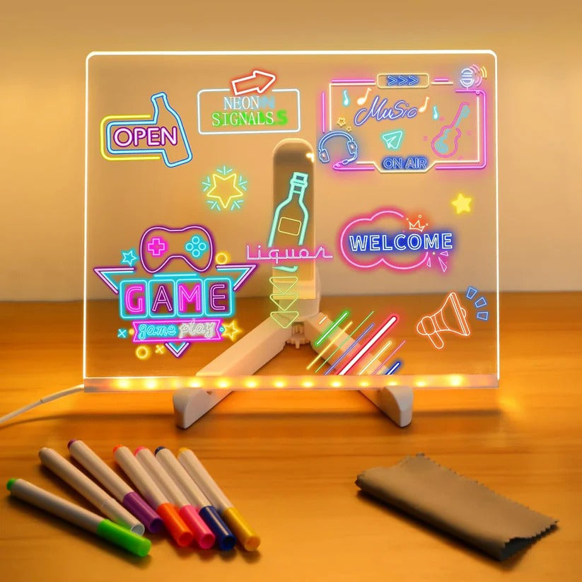 Glow Writing Surface and LED Message Board