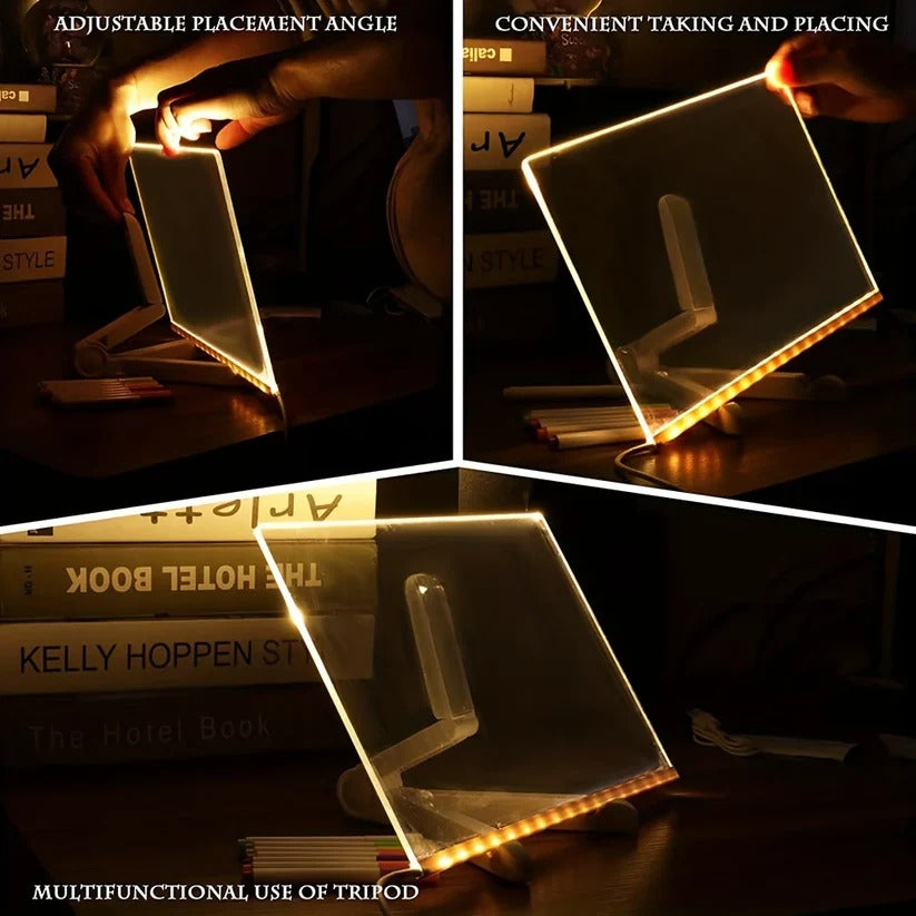 Glow Writing Surface and LED Message Board