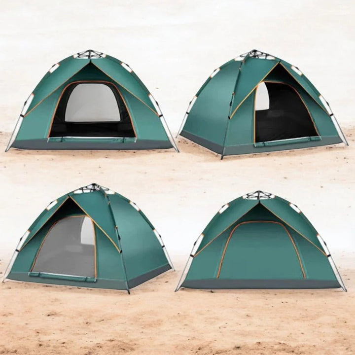 Pop Up Tent with Integrated Frame