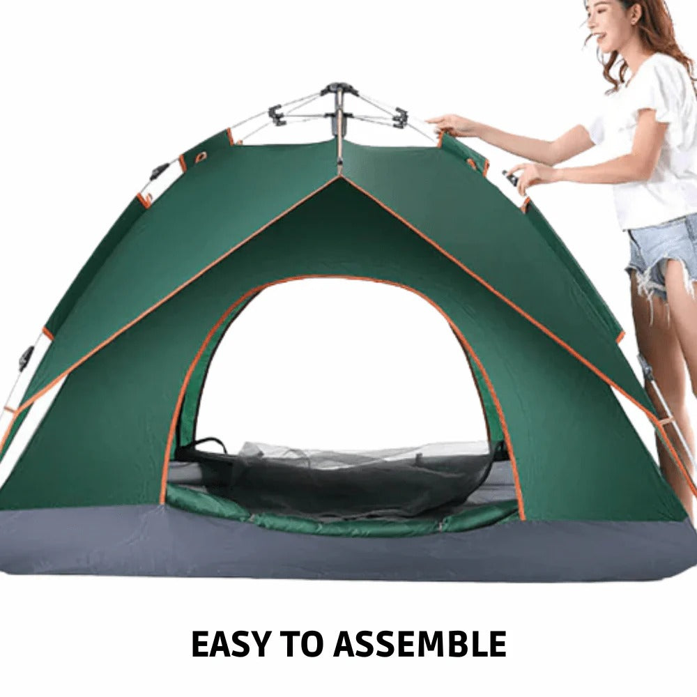 Pop Up Tent with Integrated Frame