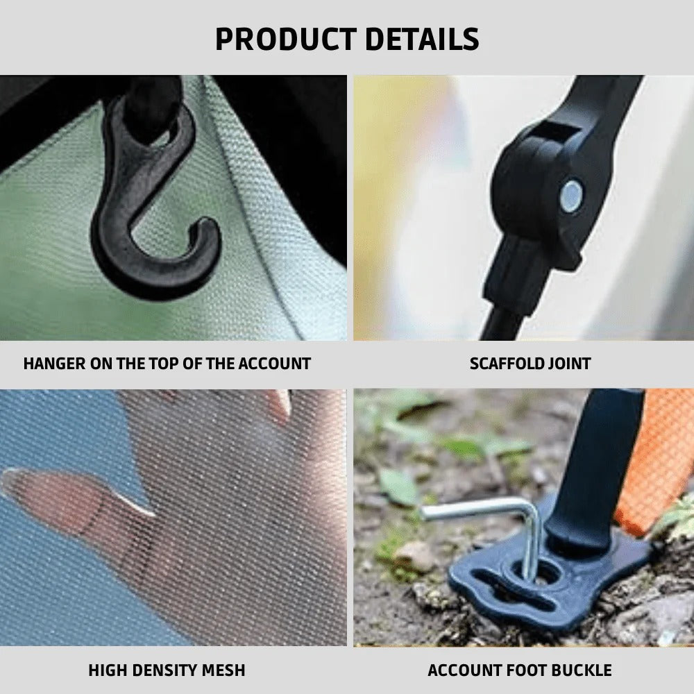 Pop Up Tent with Integrated Frame