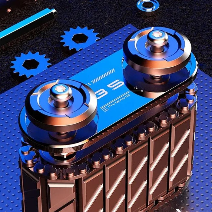 Steel Kinetic Reliever and Armored Fidget Gear
