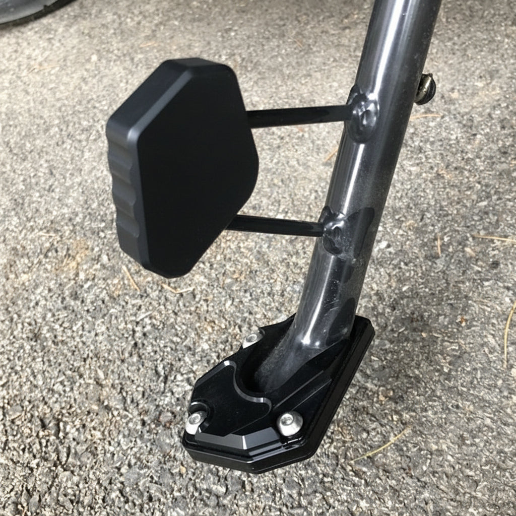 Motorcycle Side Kickstand Extension Pad for Stable Foot Support