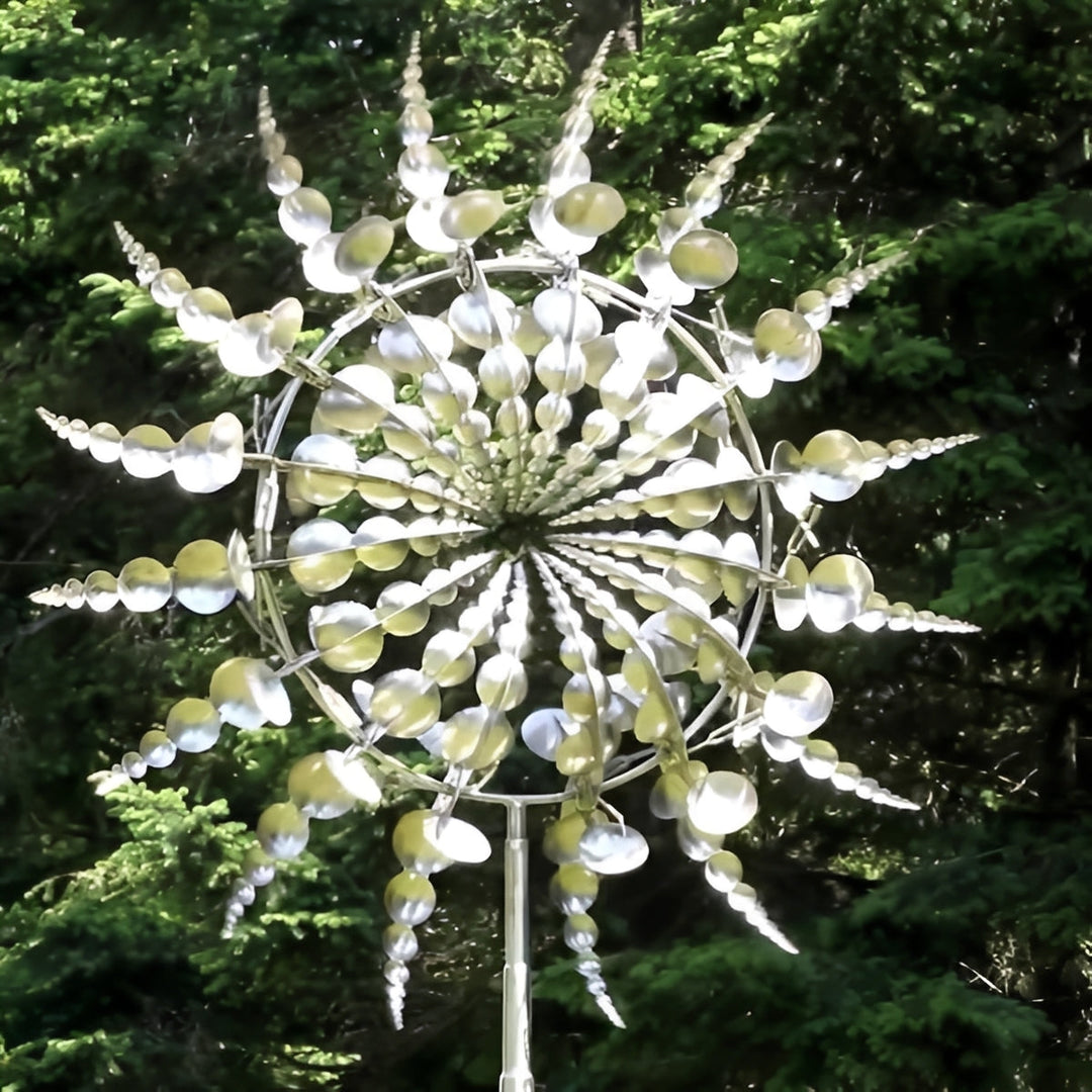 Decorative Metal Windmill with Spinning Garden Design