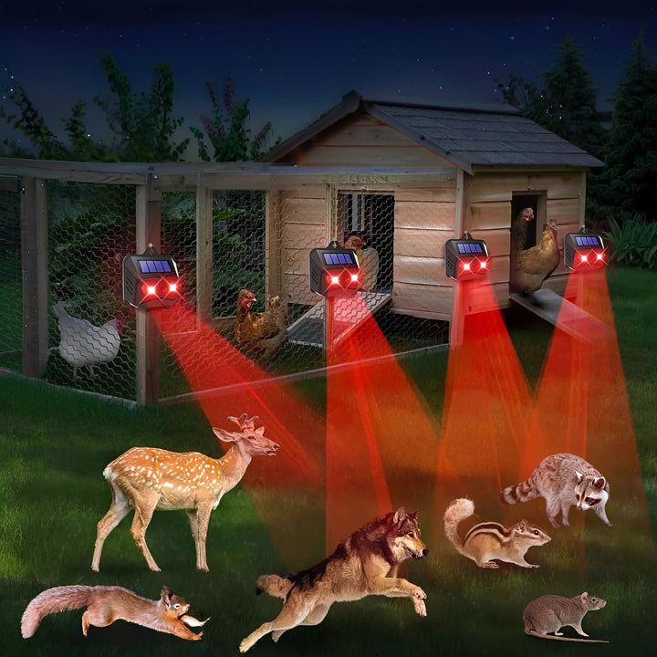 Dual Pack Ultrasonic Pest Deterrent with Solar Charging