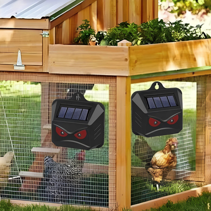Dual Pack Ultrasonic Pest Deterrent with Solar Charging