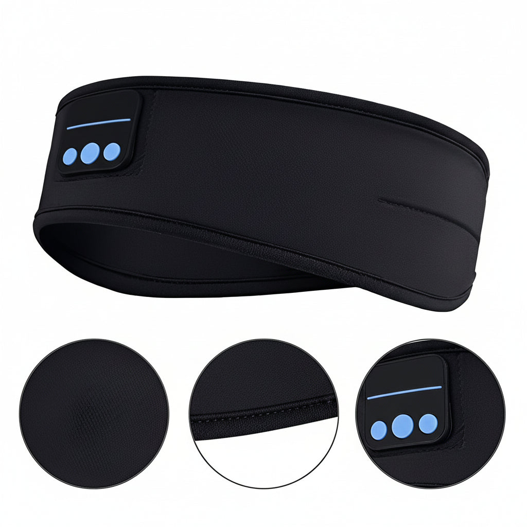 Bluetooth Sleep Headband with Built-In Speakers for Workouts and Rest
