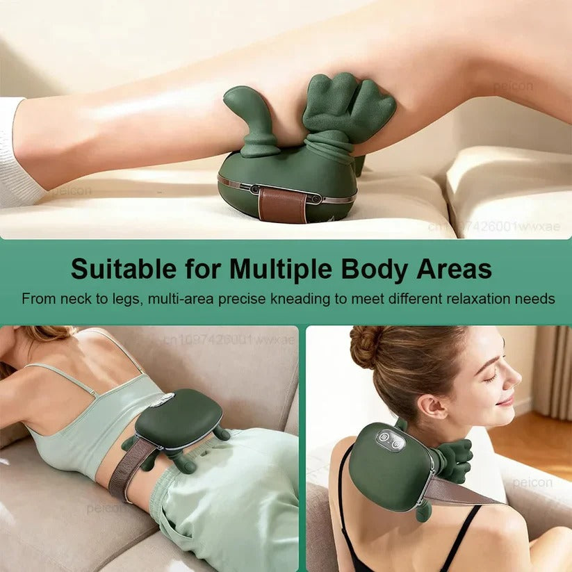 Deep Tissue 4D Shiatsu Massager with Adjustable Heat for Neck and Back