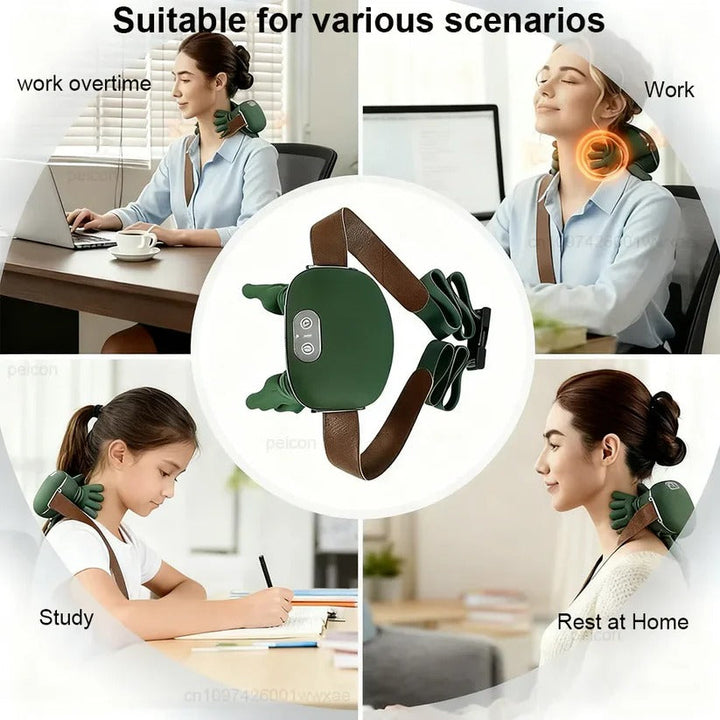 Deep Tissue 4D Shiatsu Massager with Adjustable Heat for Neck and Back