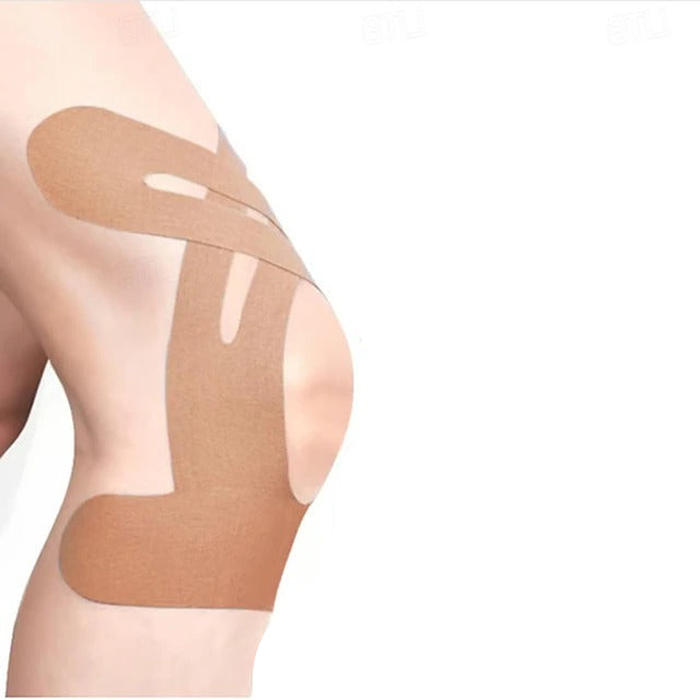 Pre Cut Sports Kinesiology Tape with Waterproof Adhesive for Training and Exercise