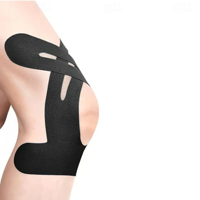 Pre Cut Sports Kinesiology Tape with Waterproof Adhesive for Training and Exercise