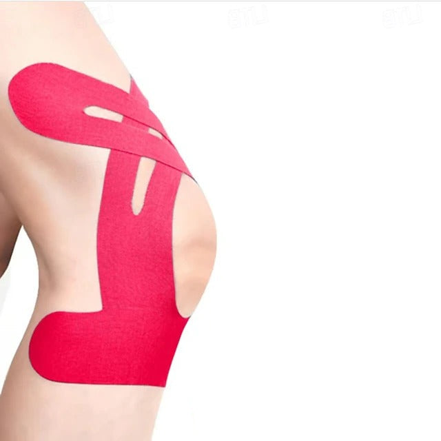 Pre Cut Sports Kinesiology Tape with Waterproof Adhesive for Training and Exercise