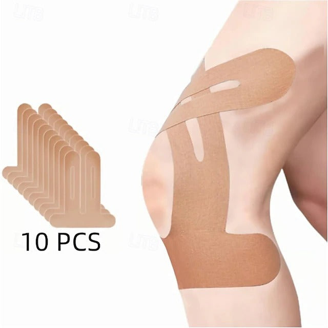 Pre Cut Sports Kinesiology Tape with Waterproof Adhesive for Training and Exercise