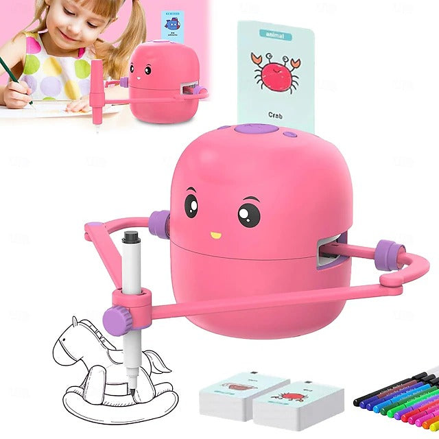 Automatic Sketch Drawing Machine for Kids with 100 Pattern Cards and Dual Pens