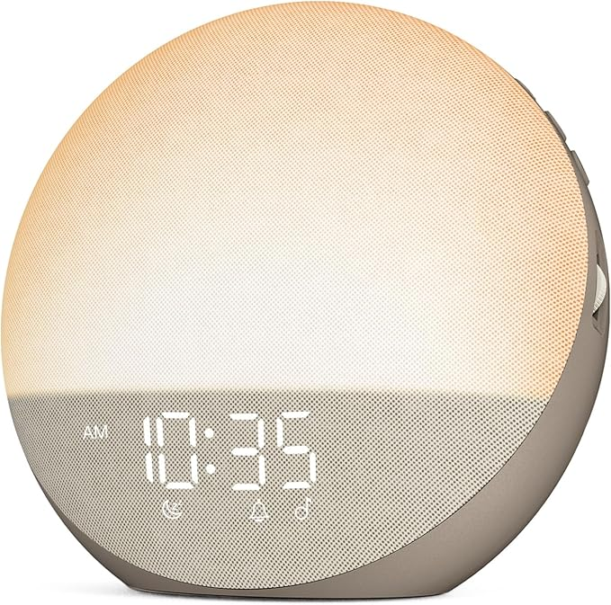 Alarm Clock with Sunrise Simulation and Sunset Dimming, Touch Controls