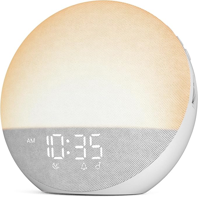 Alarm Clock with Sunrise Simulation and Sunset Dimming, Touch Controls