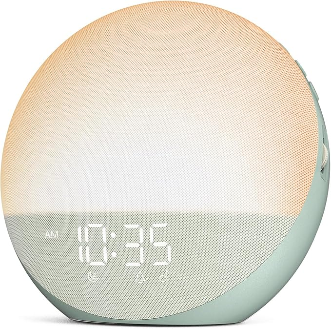 Alarm Clock with Sunrise Simulation and Sunset Dimming, Touch Controls