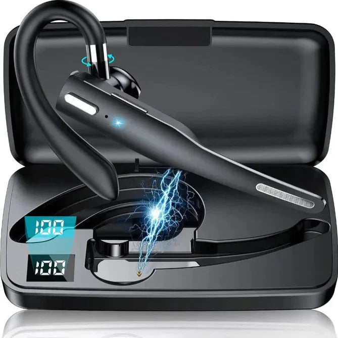 Hands-Free Wireless Bluetooth Headset with Dual Microphones