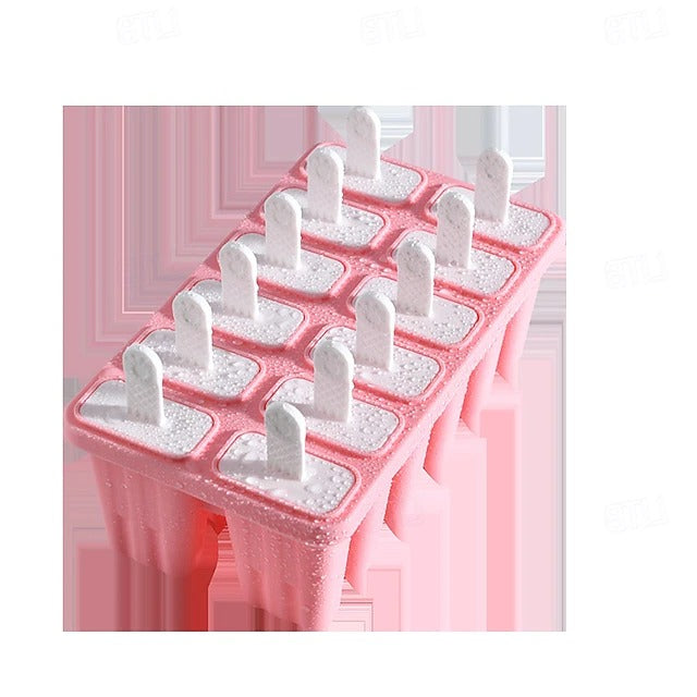 BPA Free Silicone Ice Pop Mold with Sticks for Homemade Popsicles and Frozen Treats