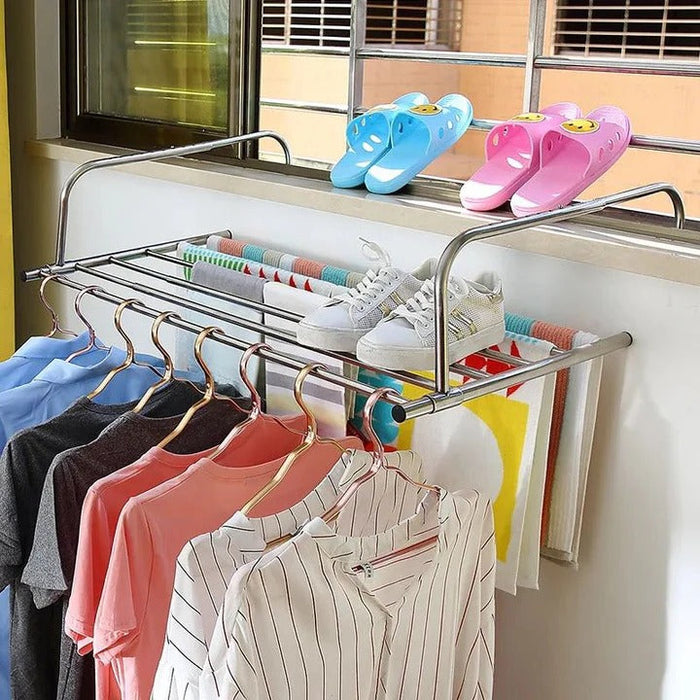 Stainless Steel Extendable Foldable Balcony Clothes Dryer