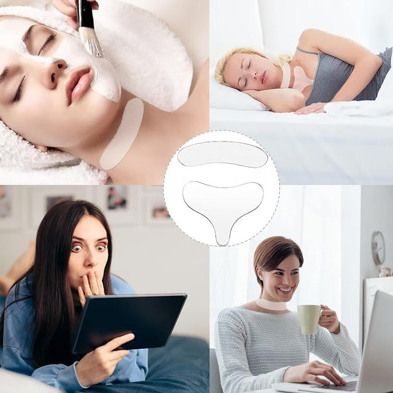 Reusable Silicone Chest Smoothing Patches for Wrinkle Reduction