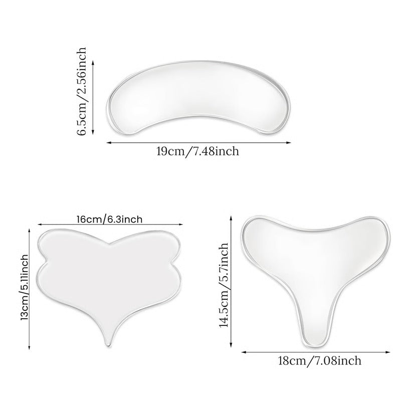 Reusable Silicone Chest Smoothing Patches for Wrinkle Reduction