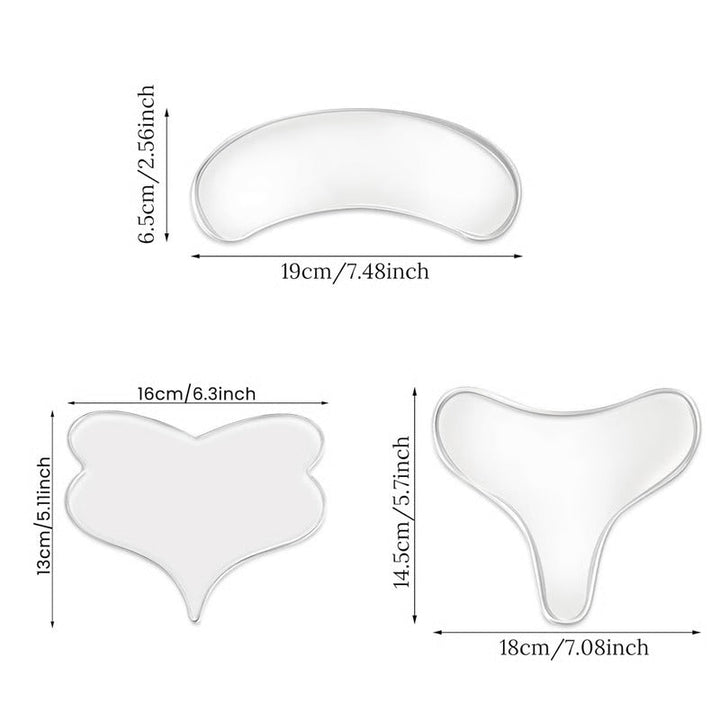 Reusable Silicone Chest Smoothing Patches for Wrinkle Reduction