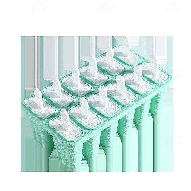 BPA Free Silicone Ice Pop Mold with Sticks for Homemade Popsicles and Frozen Treats