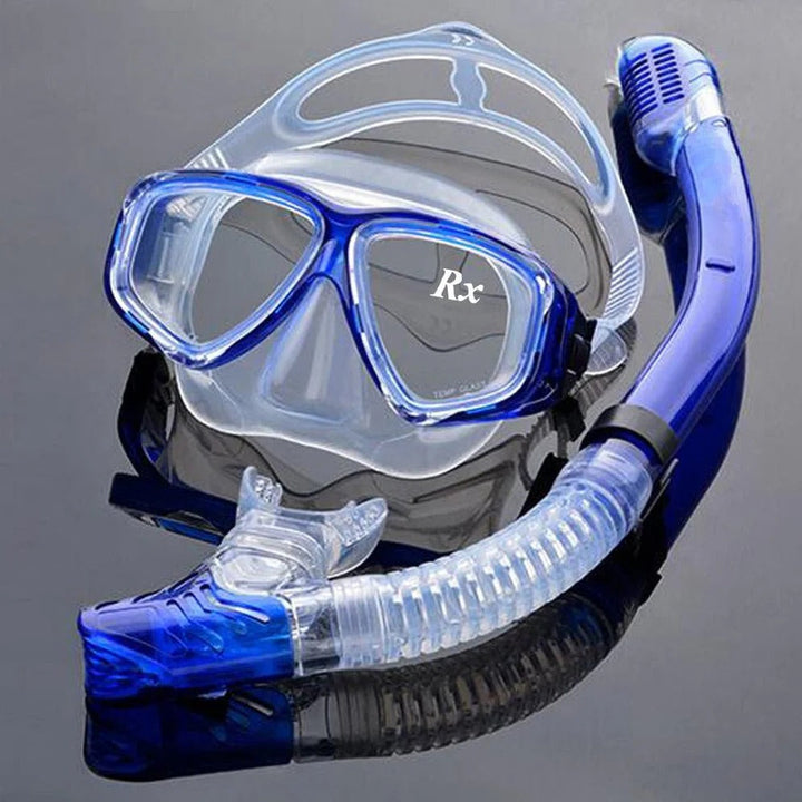Full Face Scuba Mask with Tempered Glass Lens and Adjustable Fit