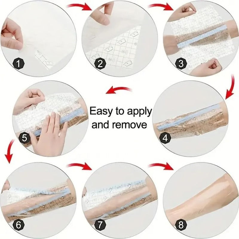 Clear Stretch PU Waterproof Bandages for Tattoo Aftercare and Shower Use