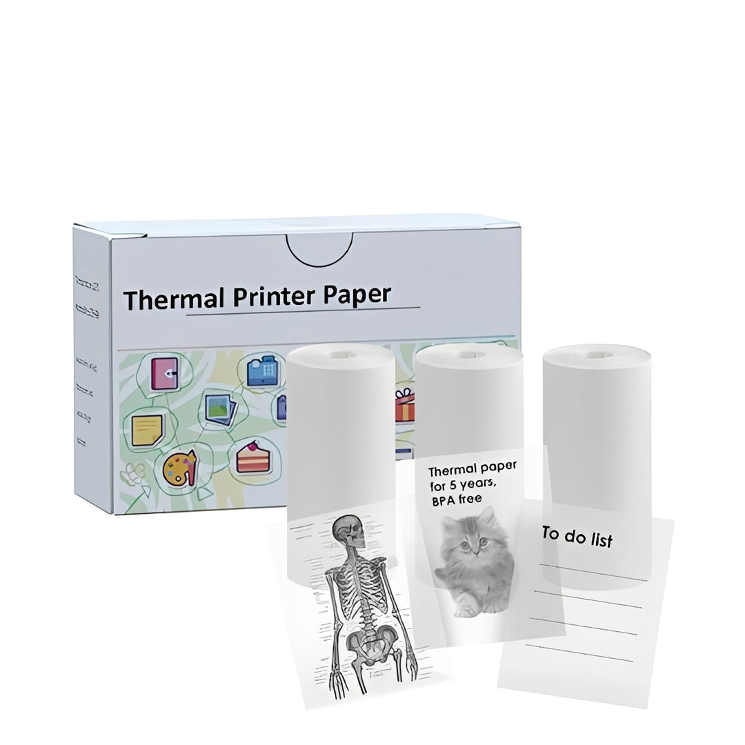Portable Inkless Thermal Sticker Printer, Bluetooth Photo and Memo Printer