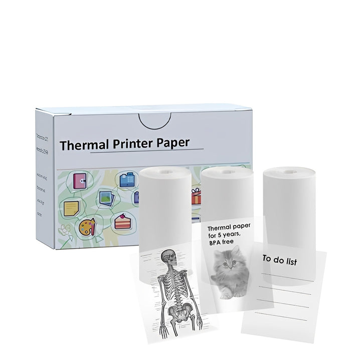 Portable Inkless Thermal Sticker Printer, Bluetooth Photo and Memo Printer