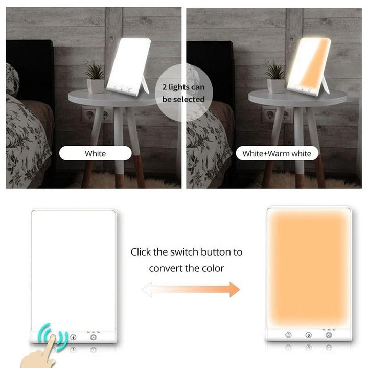 Full Spectrum Desk Lamp with Adjustable Intensity and Auto Shutoff Timer